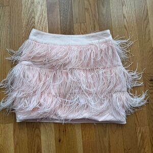 100% Feather Mini Skirt Size Medium